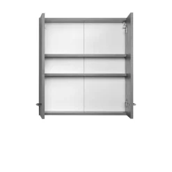 Wohnen Badschränke*2 türiger Bad Hängeschrank in Grau - Juventuda