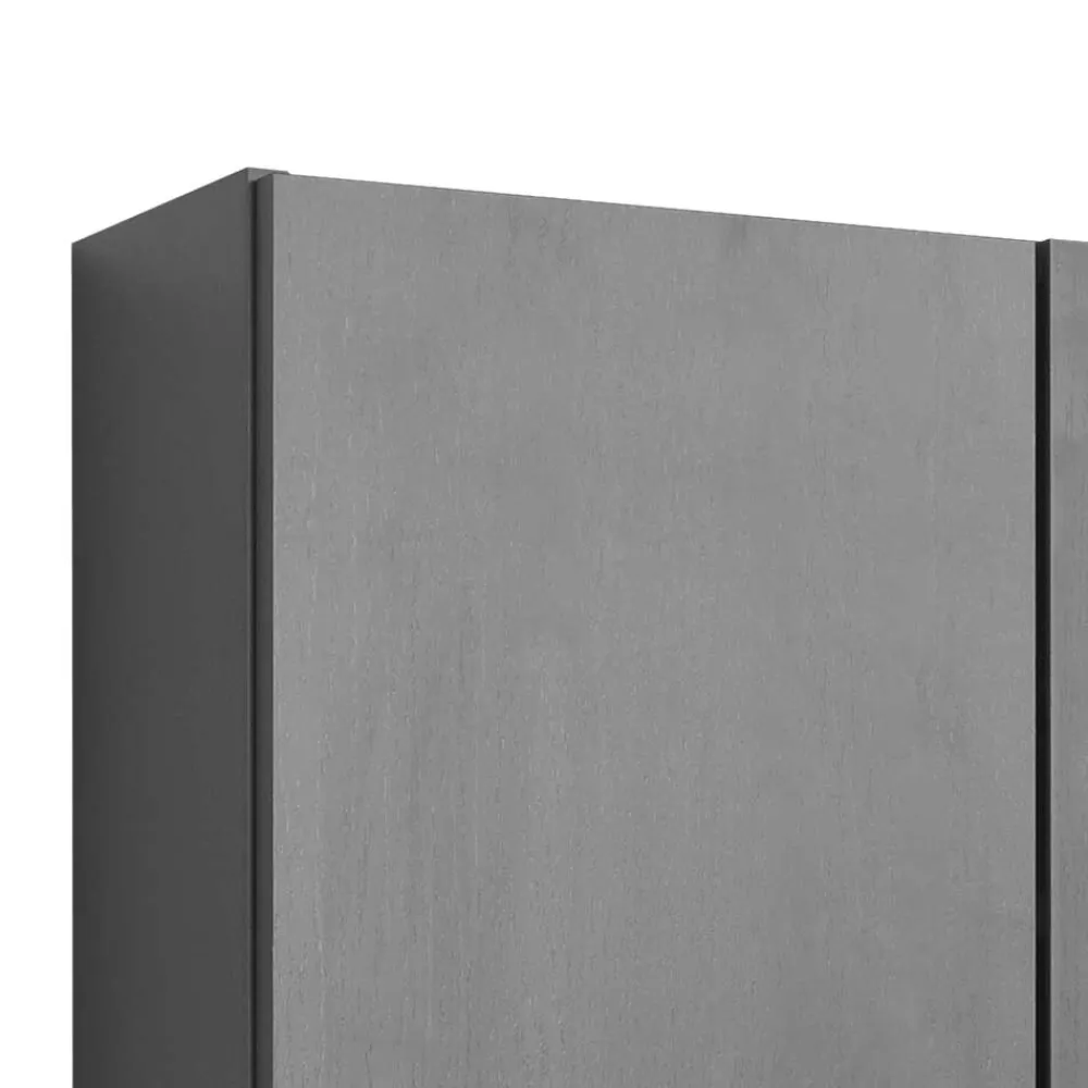 Wohnen Badschränke*2 türiger Bad Hängeschrank in Grau - Juventuda