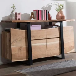 Wohnen Abgefahrenes Design Sideboard aus Akazie - Lussina