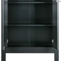 Wohnen Abschließbare Vertiko Kommode in Schwarz - Wins