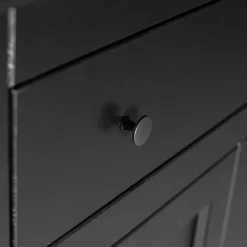 Wohnen Abschließbare Vertiko Kommode in Schwarz - Wins