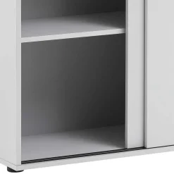 Wohnen Abschließbarer Büroschrank mit Schiebetüren - Bowsla