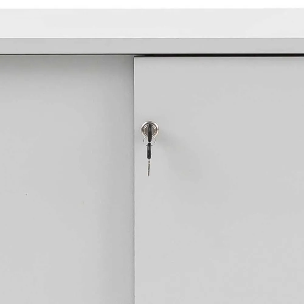 Wohnen Abschließbarer Büroschrank mit Schiebetüren - Bowsla