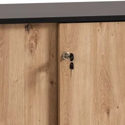 Wohnen Büroschränke*Abschließbarer Ordnerschrank mit Schiebetüren - Evasilica