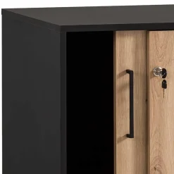 Wohnen Büroschränke*Abschließbarer Ordnerschrank mit Schiebetüren - Evasilica