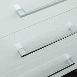 Wohnen Rollcontainer*Abschließbarer Rollcontainer in Weiß - Fidania