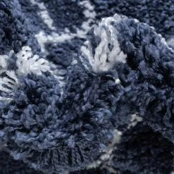 Wohnen Abstrakt gemusterter Läufer Teppich in Blau - Gunnar