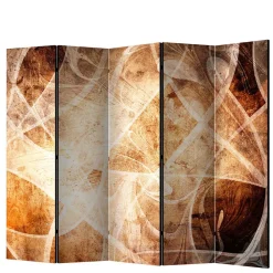 Wohnen Paravents*Abstrakter Print Paravent in Braun - Adinos