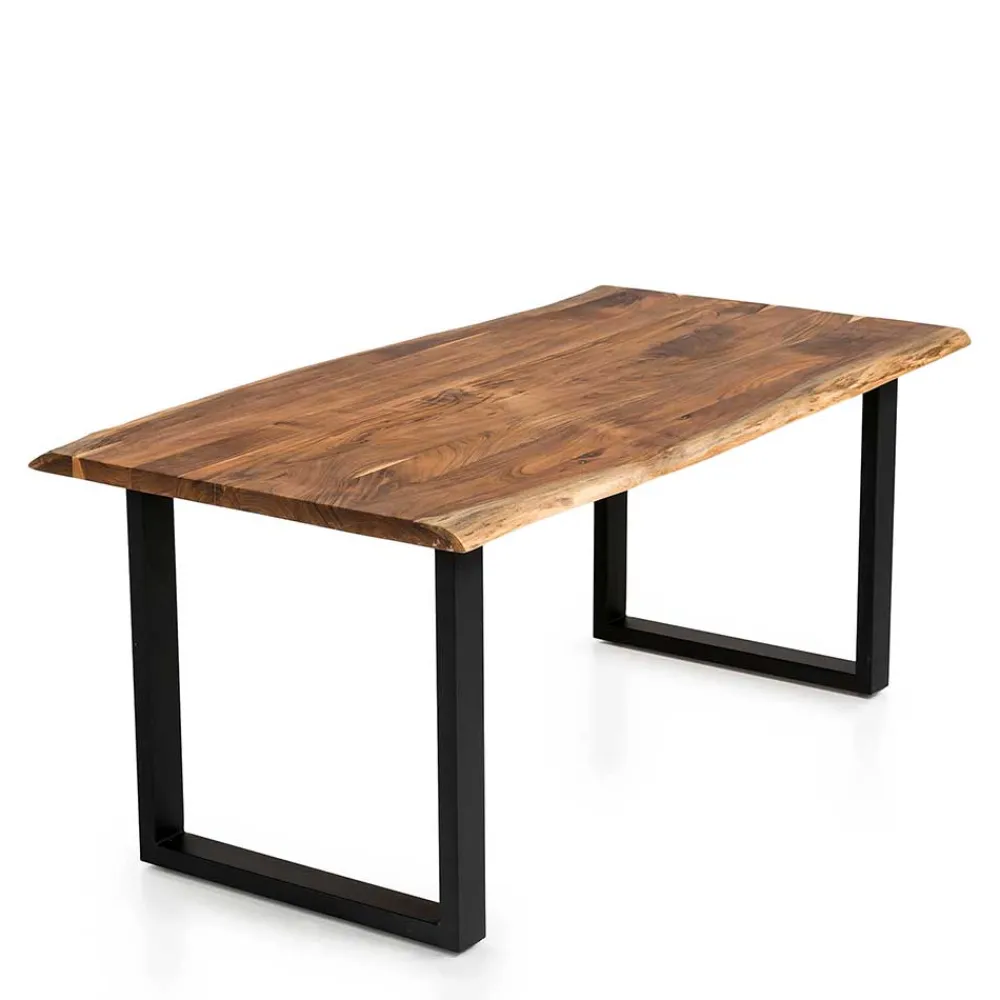 Wohnen Akazien Esstisch mit Baumkanten - Rai