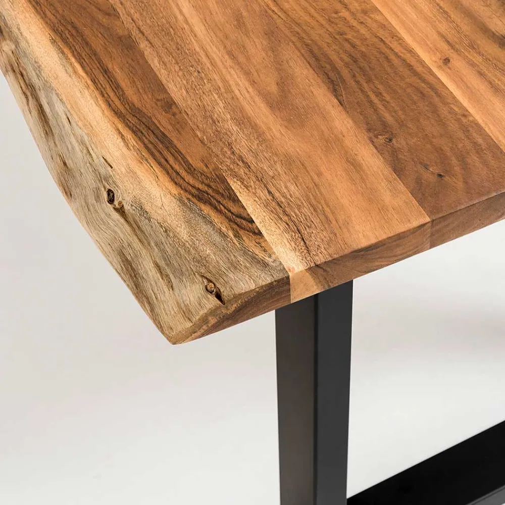 Wohnen Akazien Esstisch mit Baumkanten - Rai