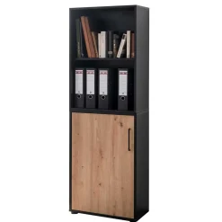 Wohnen Wohnzimmer-Regale|Büroregale*Akten Schrank und Regal Kombi - Evasilica (zweiteilig)