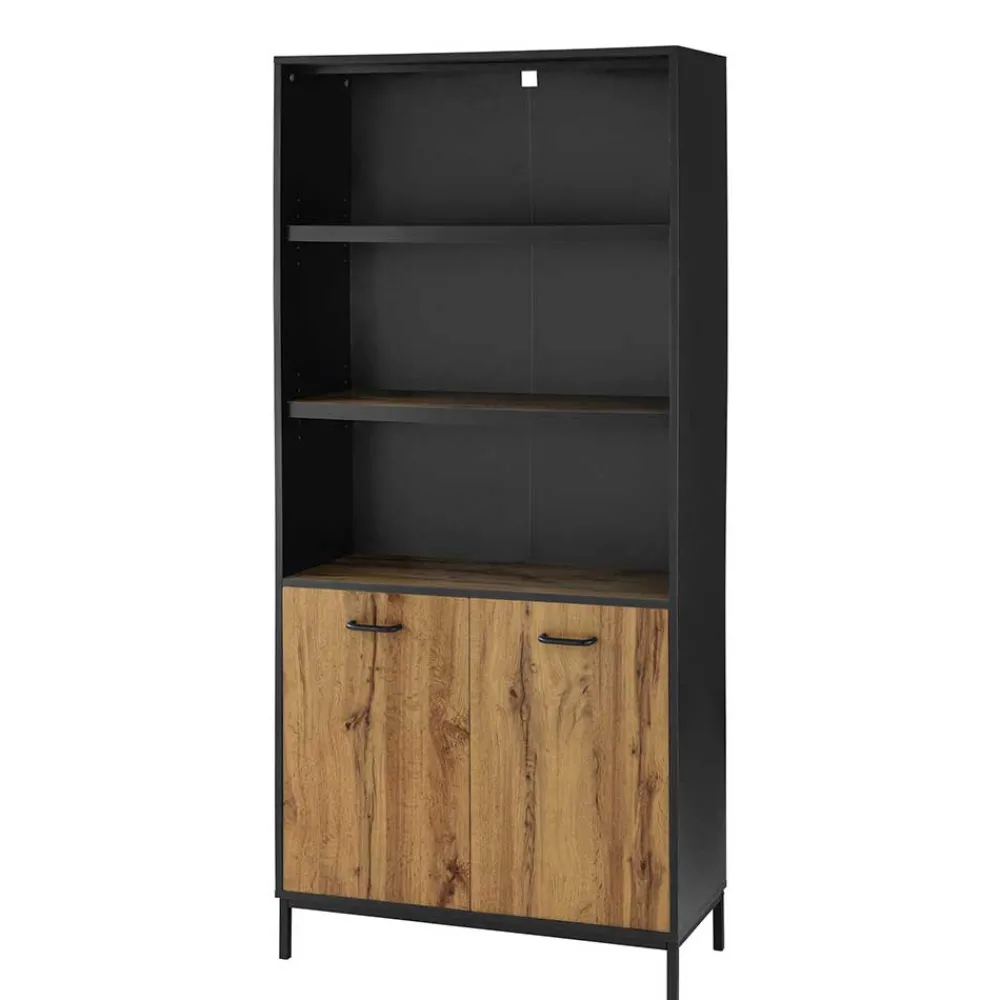 Wohnen Wohnzimmer-Regale|Büroregale*Aktenregal in Wildeiche Optik - Gunnar