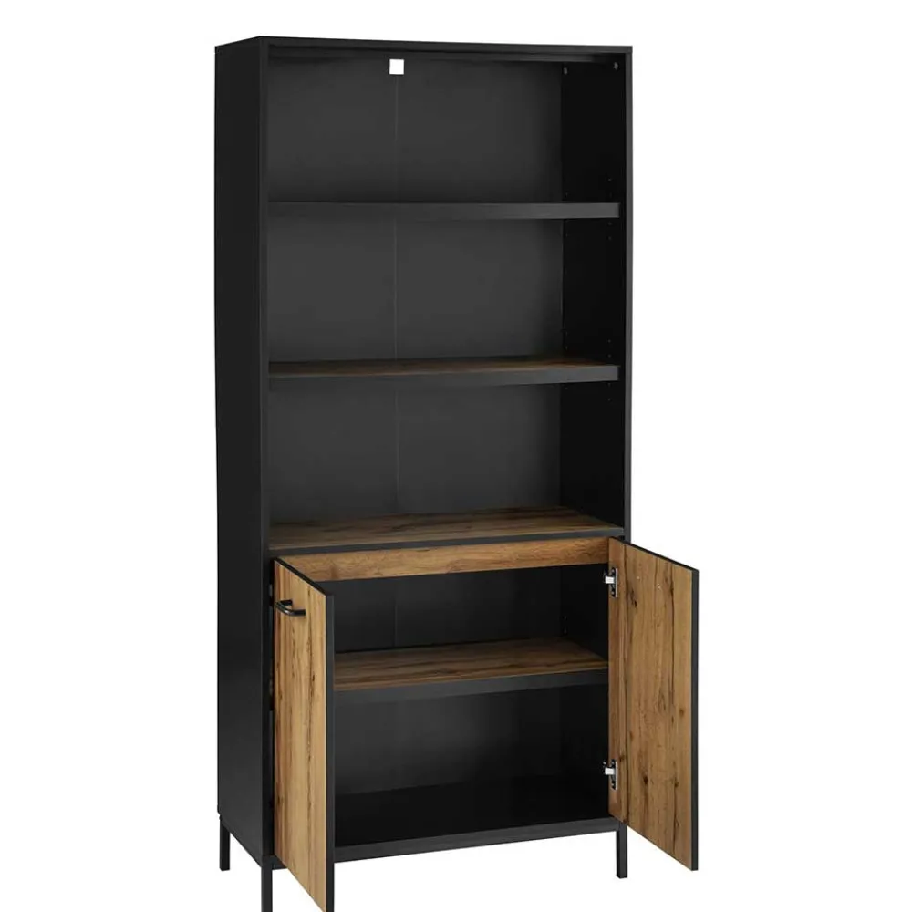 Wohnen Wohnzimmer-Regale|Büroregale*Aktenregal in Wildeiche Optik - Gunnar