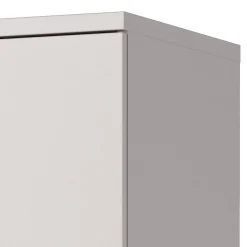 Wohnen Büroschränke*Aktenschrank in Hellgrau mit Schwarz - Great