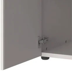 Wohnen Büroschränke*Aktenschrank in Hellgrau mit Schwarz - Great