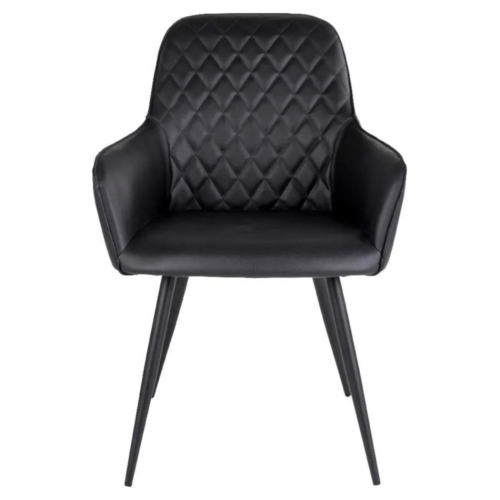 Wohnen Altholz Esstisch & Kunstlederstühle - Plugravis (siebenteilig)