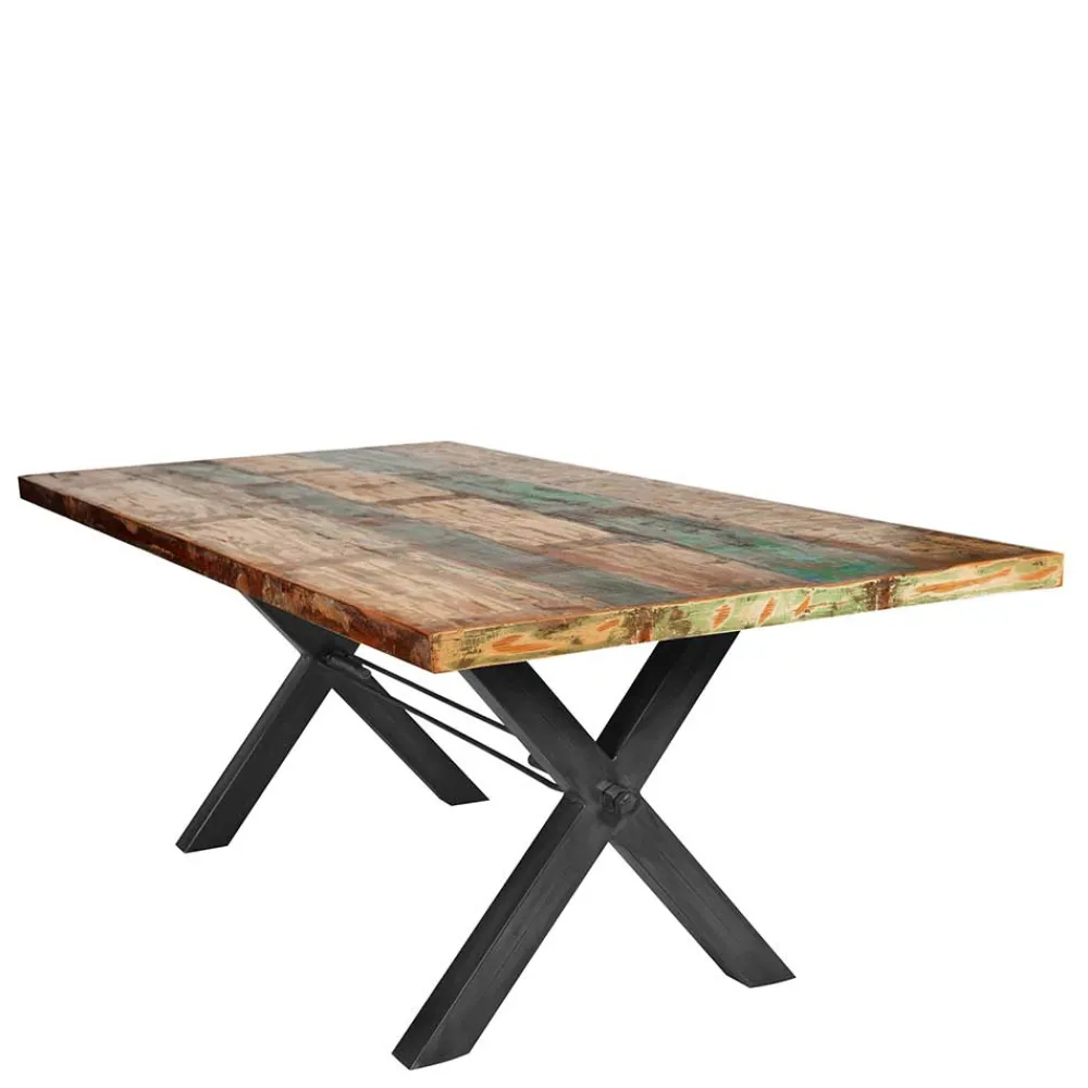 Wohnen Küchentische|Shabby Chic Möbel*Altholz Esstisch im Shabby Style - Nada