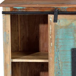 Wohnen Sideboards|Shabby Chic Möbel*Altholz Kombikommode mit Schiebetüren - Jevilia