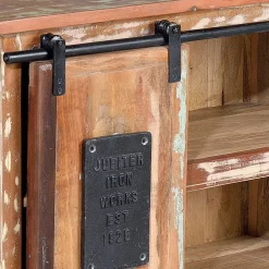 Wohnen Shabby Chic Möbel|Landhausmöbel*Altholz TV Board mit zwei Schiebetüren - Jevilia