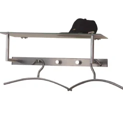 Wohnen Bürogarderoben*Alu Wandgarderobe mit Milchglas - Aldura