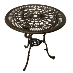 Wohnen Aluguss Gartentisch in Bronze - Scotia