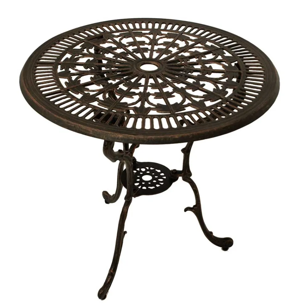 Wohnen Aluguss Gartentisch in Bronze - Scotia