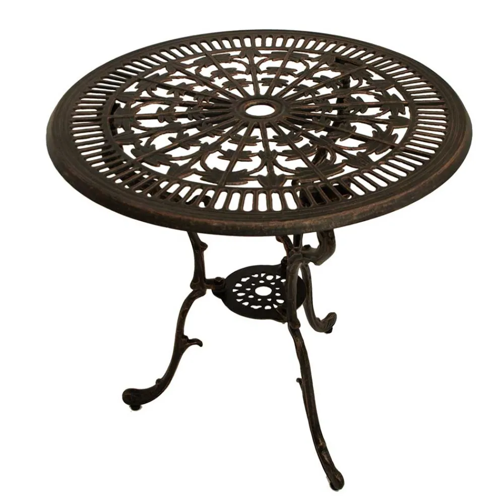 Wohnen Aluguss Gartentisch in Bronze - Scotia