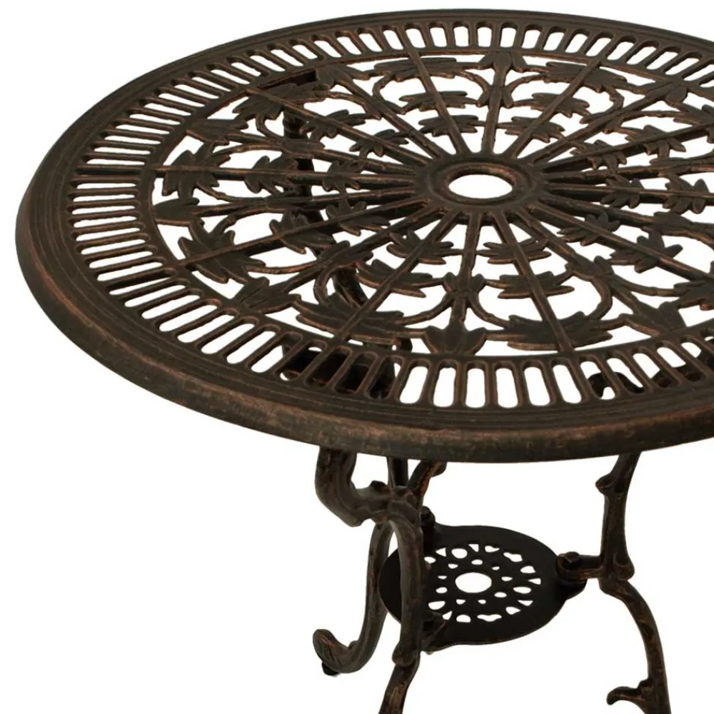 Wohnen Aluguss Gartentisch in Bronze - Scotia