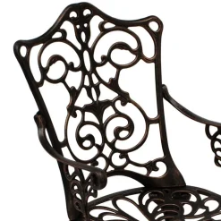 Wohnen Aluguss Sitzgruppe für 4 Personen - Bluesa (fünfteilig)