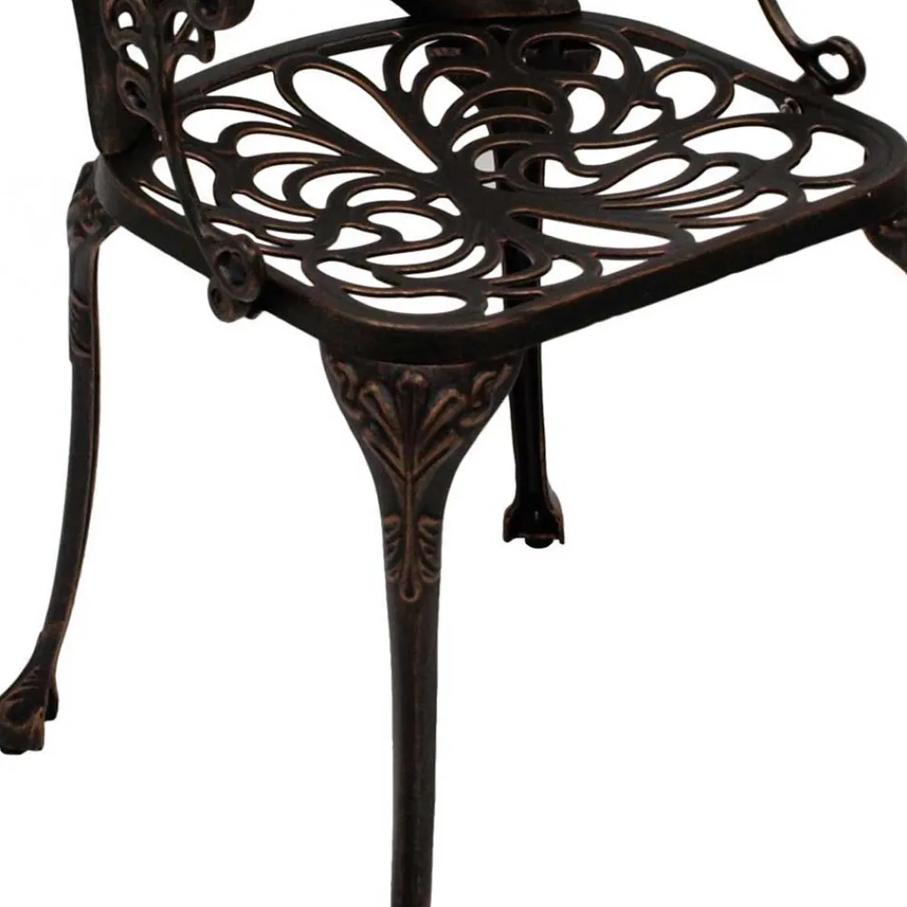 Wohnen Aluguss Sitzgruppe für 4 Personen - Bluesa (fünfteilig)