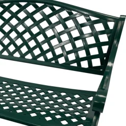 Wohnen Aluminium Gartenbank in Dunkelgrün - Nisora