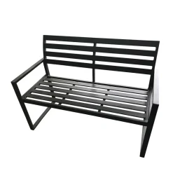 Wohnen Aluminium Gartenbank mit Armlehnen - Calbanyara