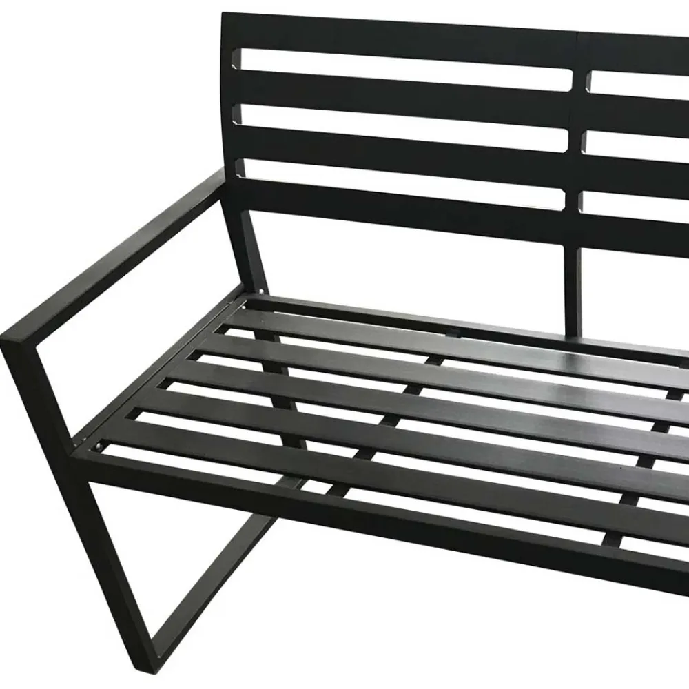 Wohnen Aluminium Gartenbank mit Armlehnen - Calbanyara