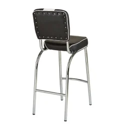 Wohnen Küchen-Essgruppen|Esszimmer Komplett*American Diner Bartisch Set Barataria mit 4 Stühlen (fünfteilig)