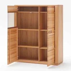 Wohnen Anbauwand Athias aus Kernbuche (vierteilig)