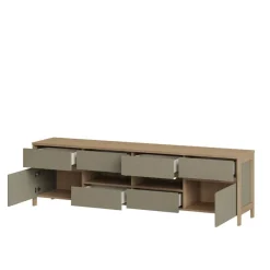 Wohnen Wohnwände|Wohnwand*Anbauwand Kombination im Scandi Chic - Promo (vierteilig)