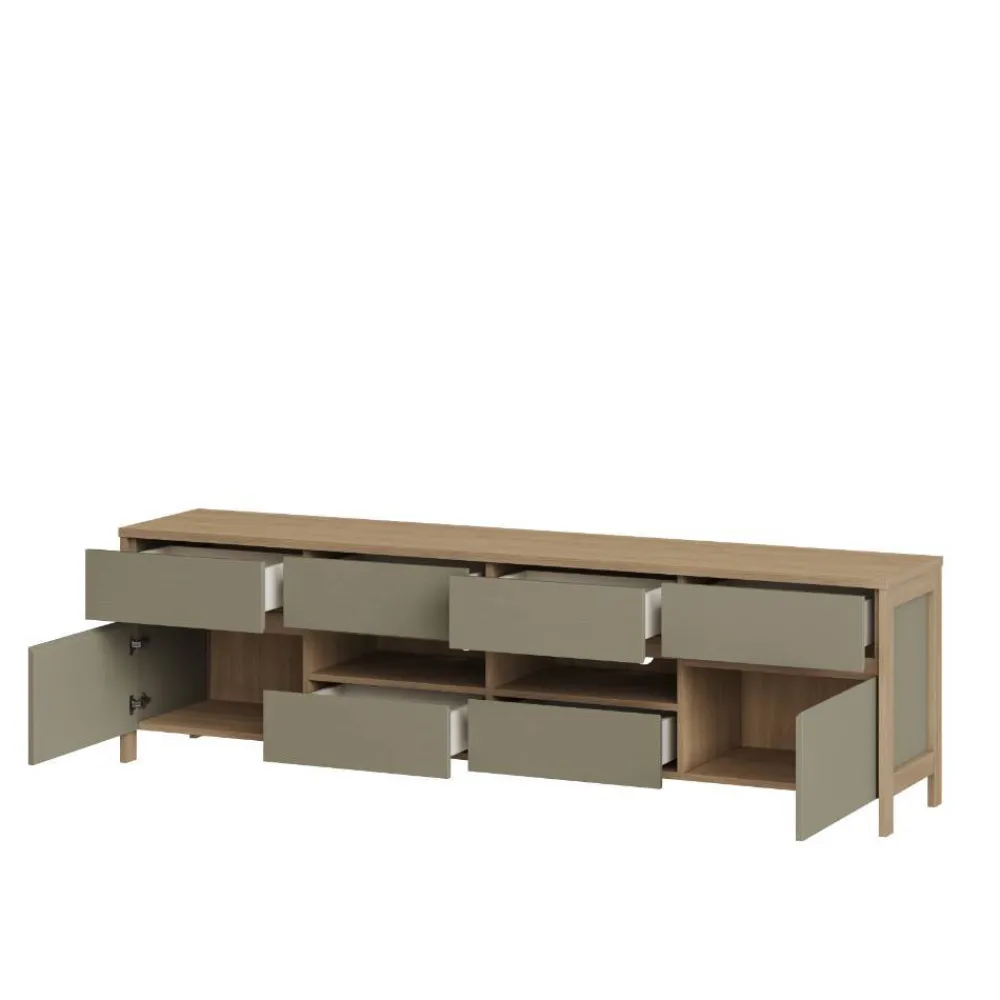 Wohnen Wohnwände|Wohnwand*Anbauwand Kombination im Scandi Chic - Promo (vierteilig)