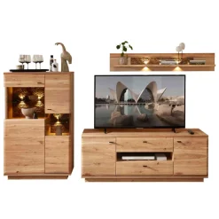 Wohnen Anbauwand Möbel Kombination modern - Cassna (dreiteilig)