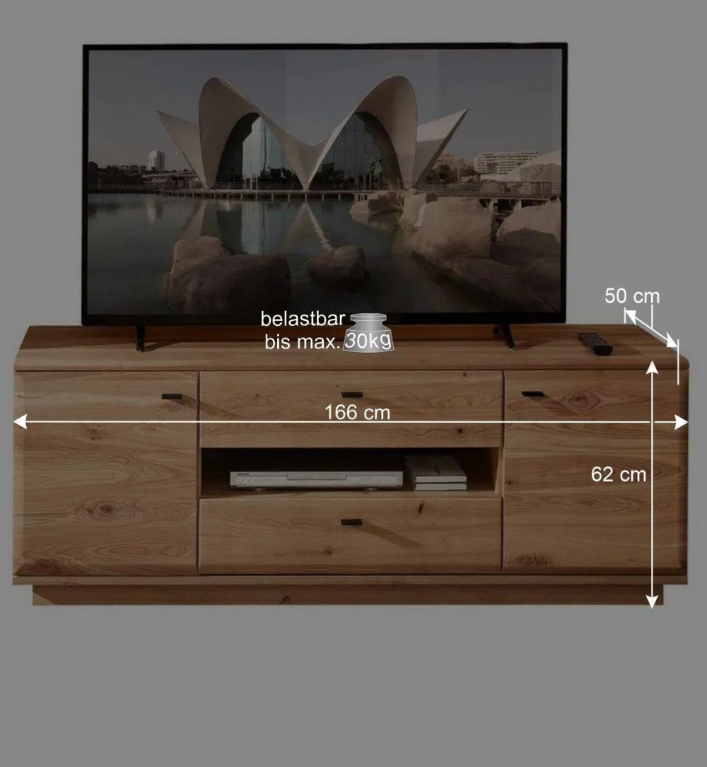 Wohnen Anbauwand Möbel Kombination modern - Cassna (dreiteilig)