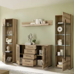 Wohnen Anbauwand Möbel Set - Brocus (vierteilig)