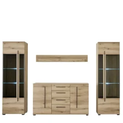 Wohnen Anbauwand Möbel Set - Brocus (vierteilig)