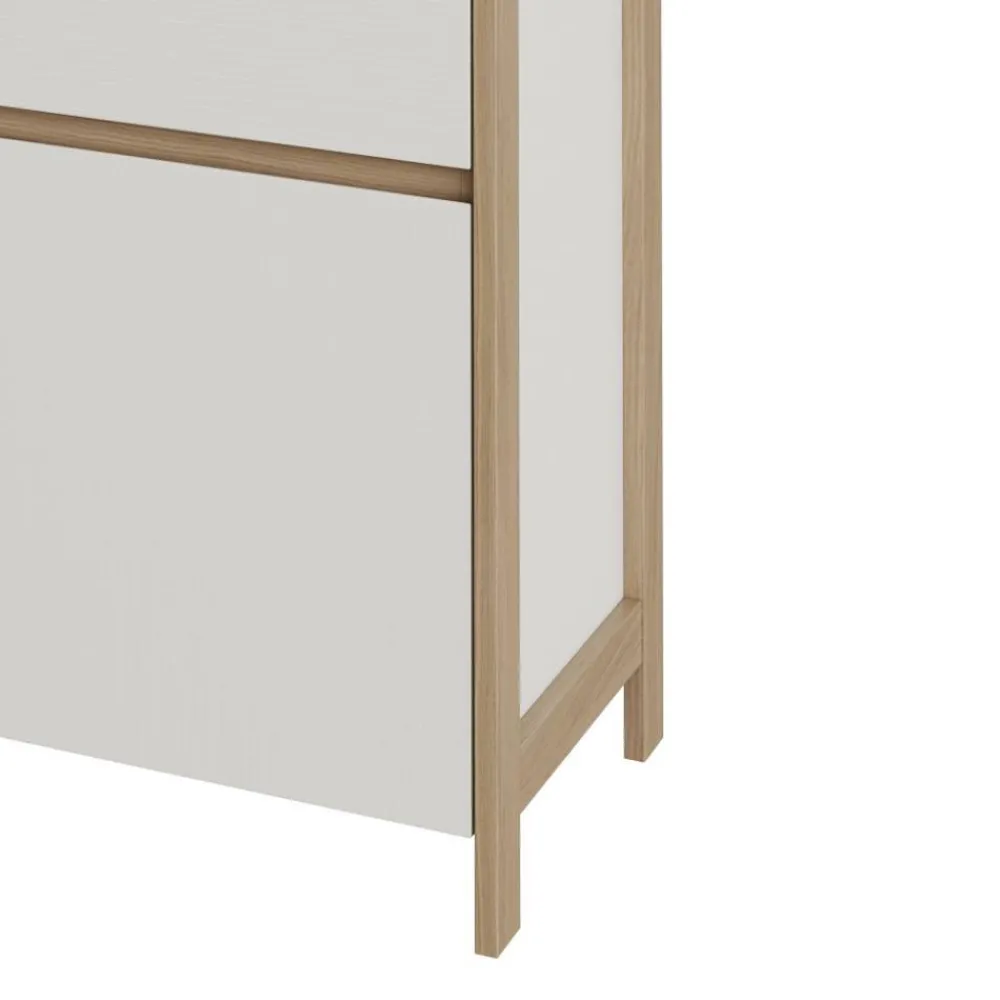 Wohnen Wohnwände|Wohnwand*Anbauwand-Möbelset in Weiß - Ovidio (dreiteilig)