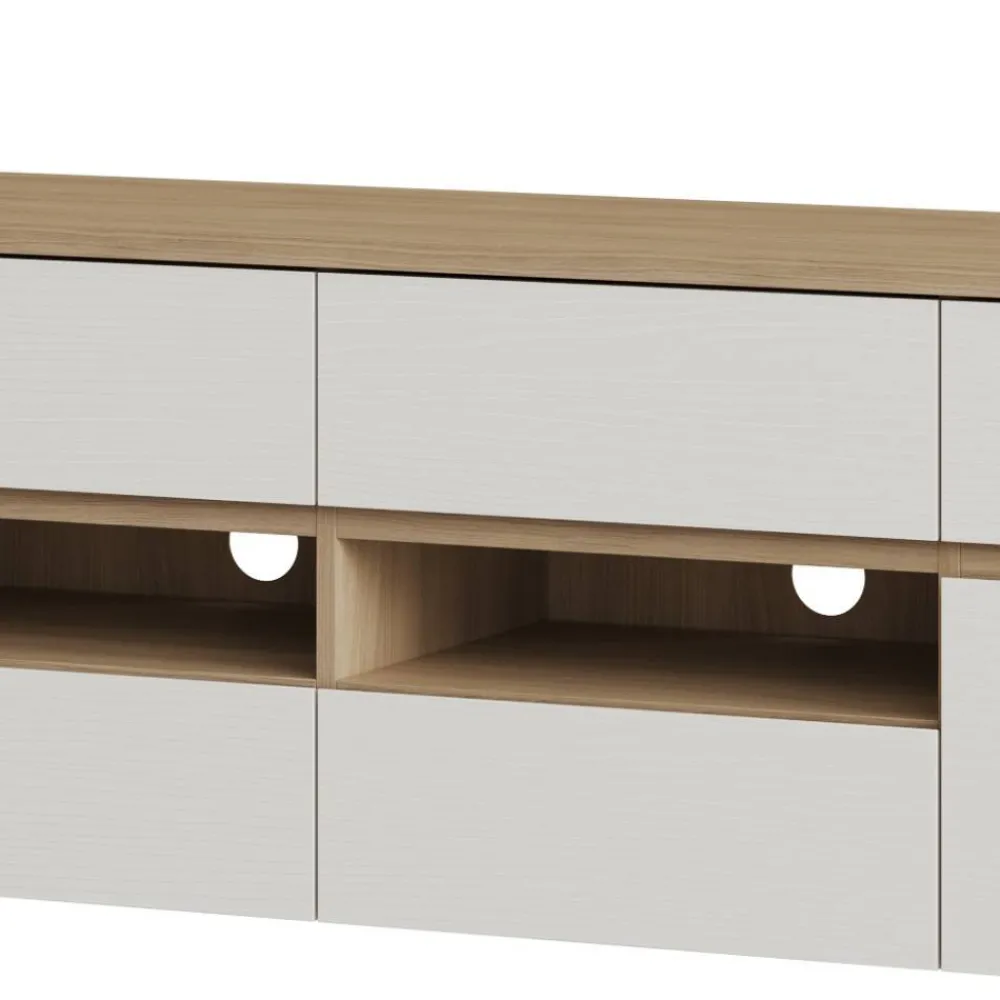 Wohnen Wohnwände|Wohnwand*Anbauwand-Möbelset in Weiß - Ovidio (dreiteilig)