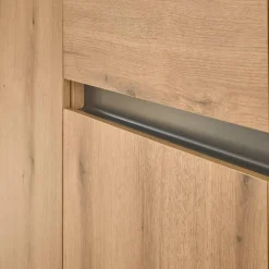 Wohnen Anrichte in Wildeiche Optik und Anthrazit - Colomania