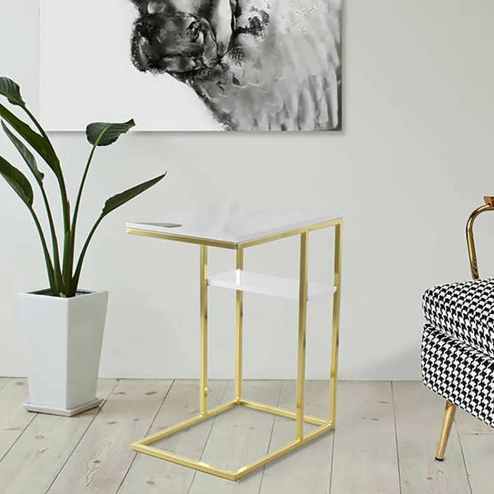 Wohnen Telefontische*Anstelltisch in Weiß - Antigrus