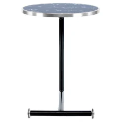 Wohnen Telefontische*Anstelltisch mit Glas in Schwarz Stein Optik - Adamina