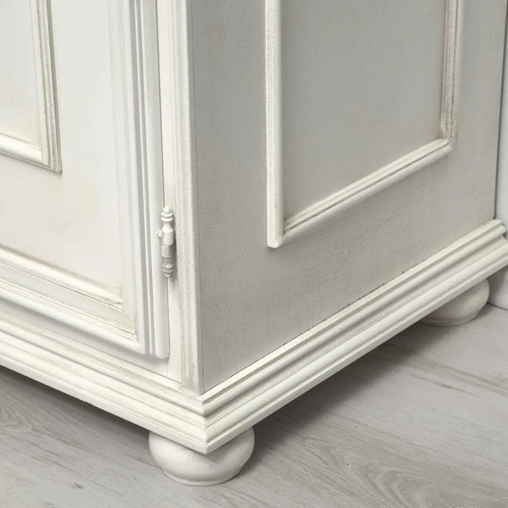 Wohnen Küchenschränke*Antikweiße Kommode mit zwei Schubladen - Vicina