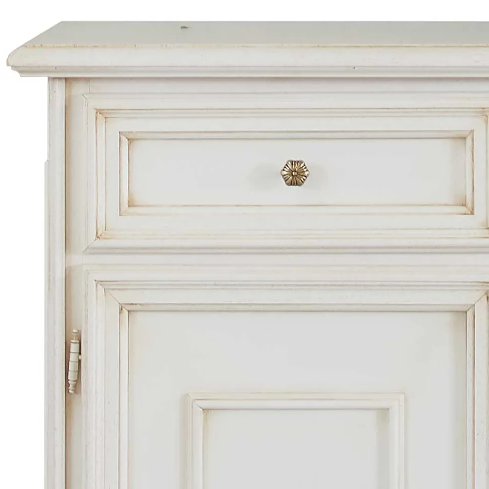 Wohnen Küchenschränke*Antikweiße Kommode mit zwei Schubladen - Vicina