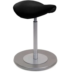 Wohnen Arbeitshocker mit Sattelsitz in Schwarz - Simeona