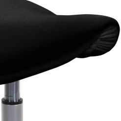 Wohnen Arbeitshocker mit Sattelsitz in Schwarz - Simeona